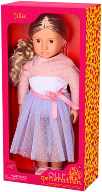 OUR GENERATION JILLIE WITH BALLERINA DRESS FASHION DOLL