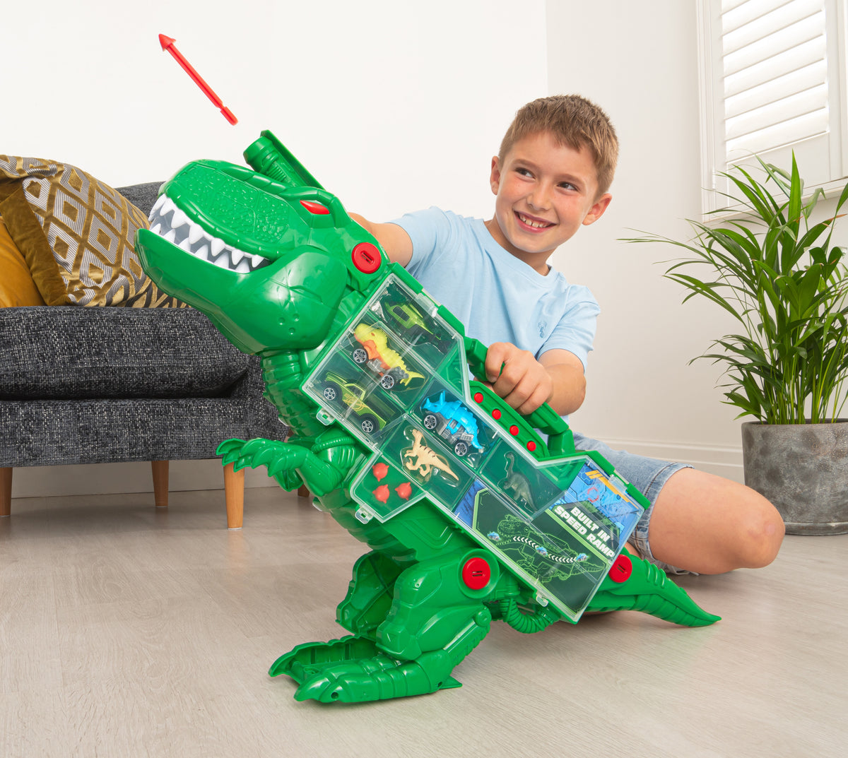 Teamsterz Beast Machines T-Rex Transporter (w/ 6 Cars)