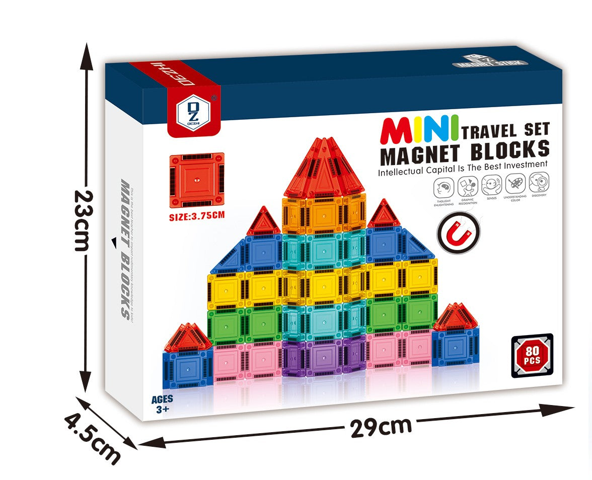 3.75 COLOR WINDOW MAGNETIC PLATES 80PCS