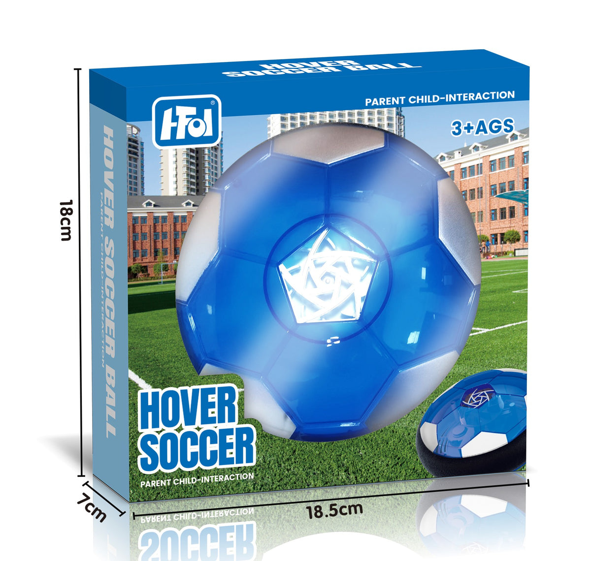 BLUE SUSPENDED SOCCER BALL