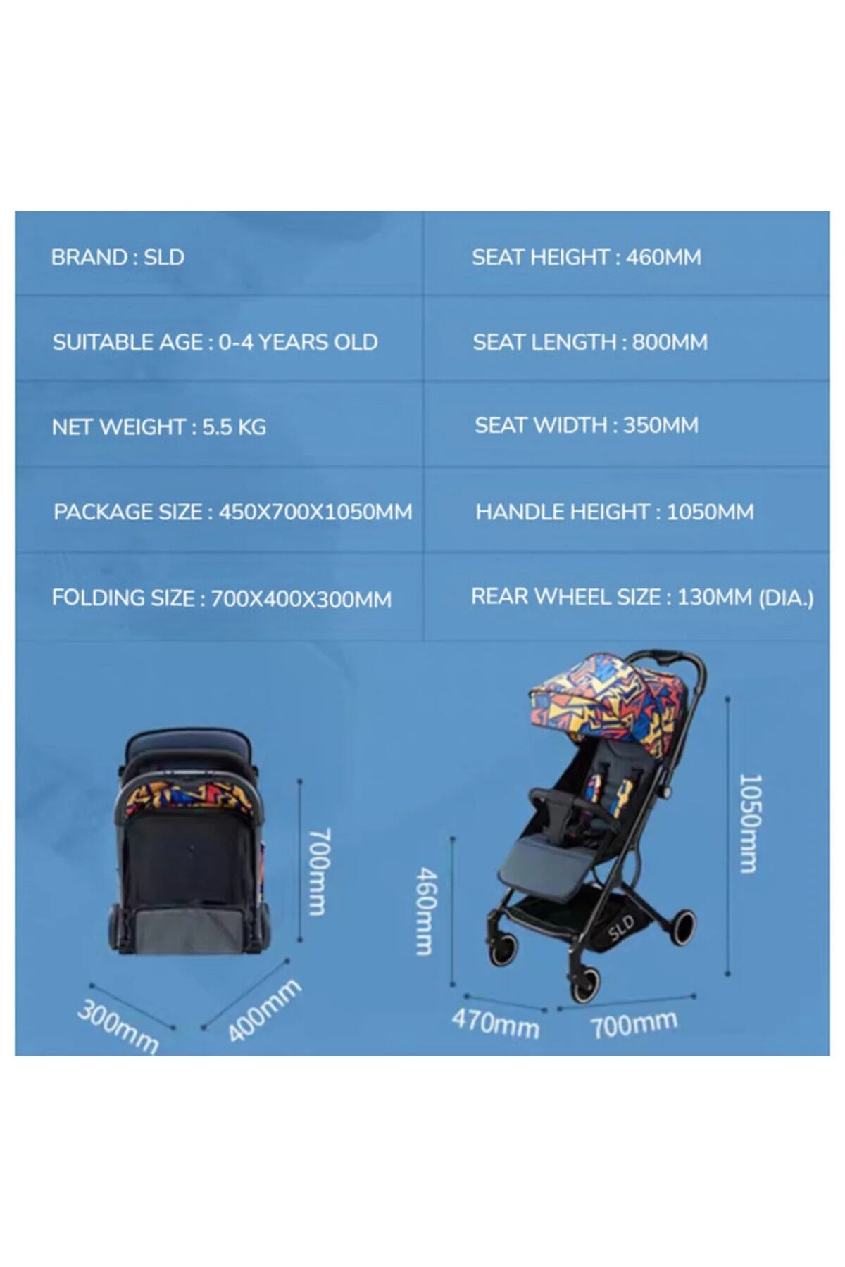 Travel Lite Stroller - SLD by Teknum - Piccaso