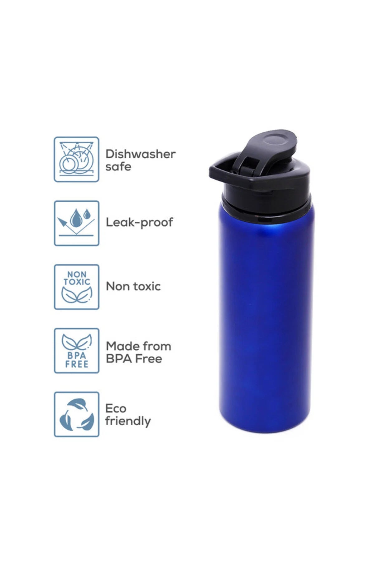 Eazy Kids Stainless Steel Sports Water Bottle - Blue 700ml