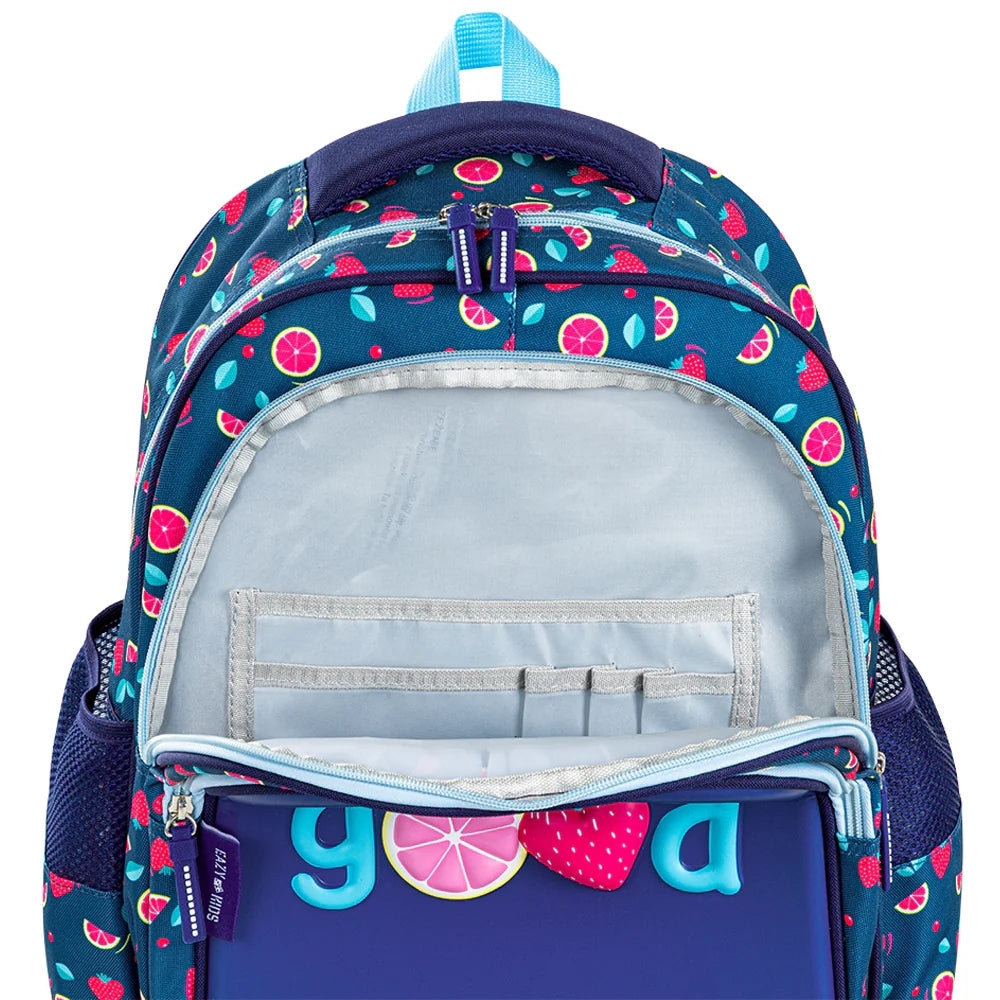Eazy Kids School Bag w/ Pencil Case 16 - Berry Good Blue