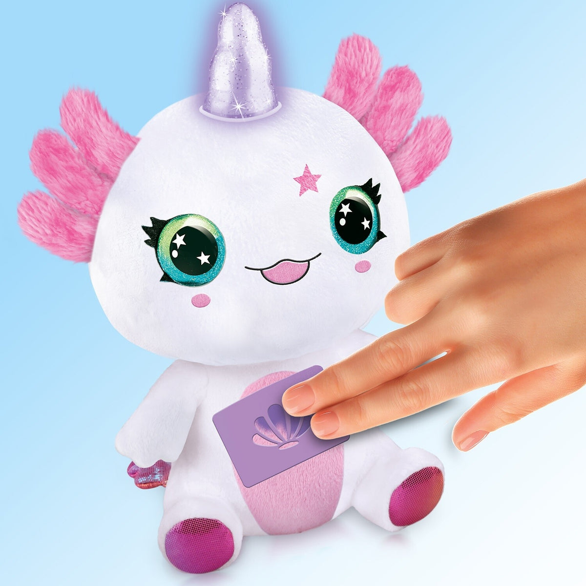 CANAL TOYS AIRBRUSH PLUSH - AXOLOTLCORN LIGHT UP