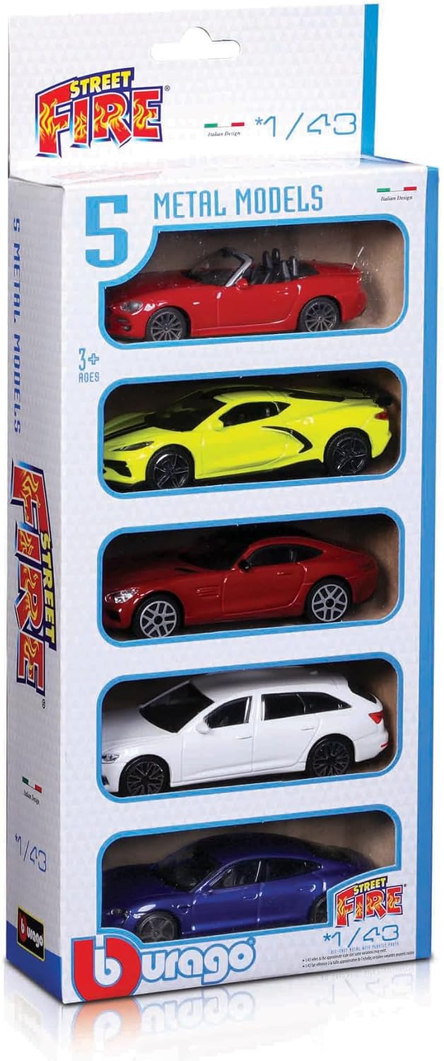 STREET FIRE METAL MODELS (1:43) (5 PACK)