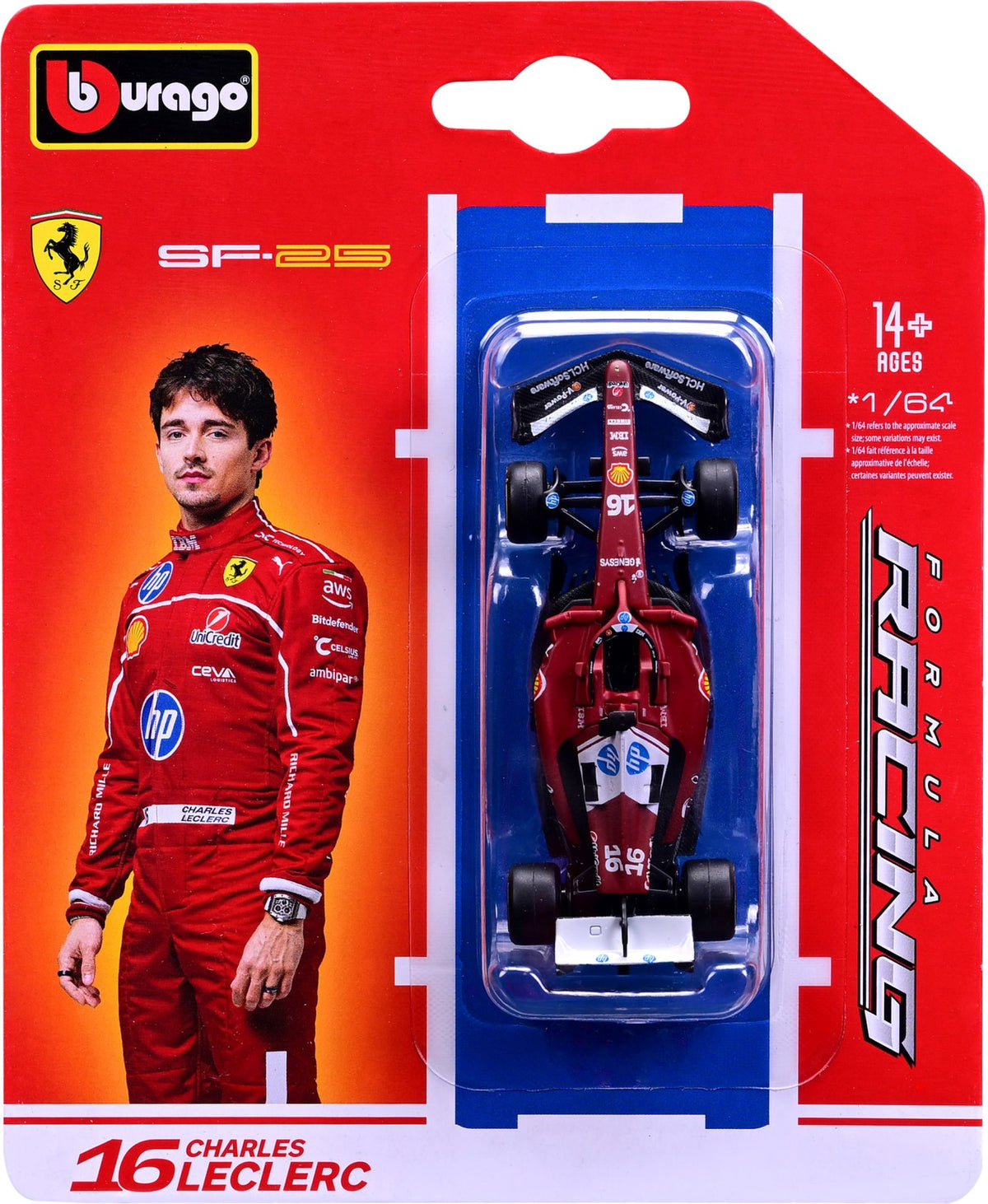 FORMULA 1- FERRARI SF-25 #16 2025 AUSTRALIAN F1 GP (1:64 )