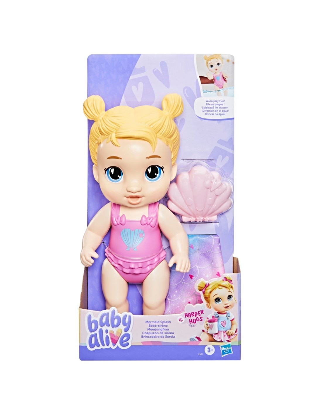 Baby Alive Mermaid Splash Harper Doll - Blonde Hair