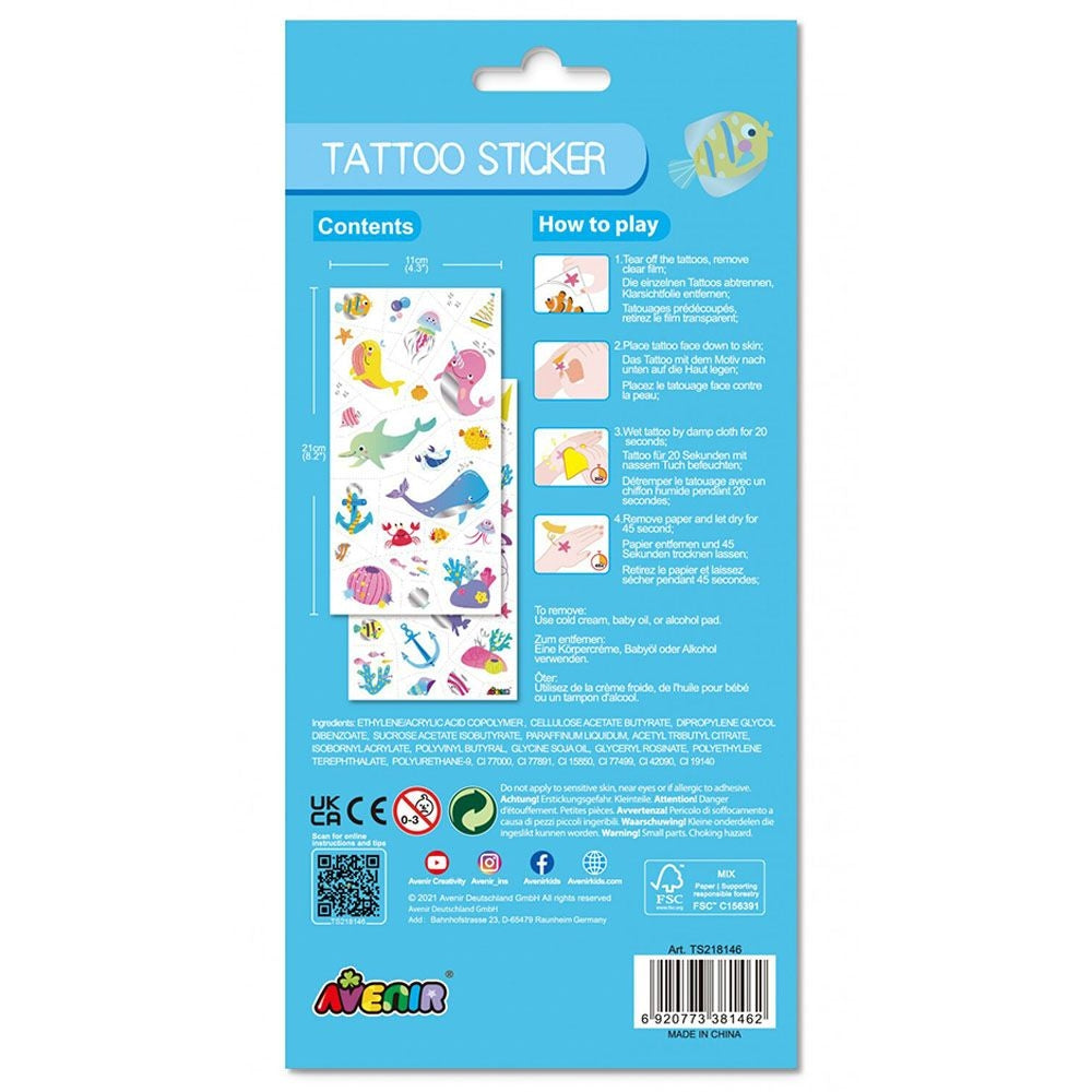 AVENIR TATTOO STICKER-SEA ANIMAL
