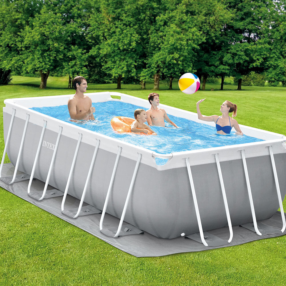 INTEX PRISM FRAME RECTANGULAR POOL SET