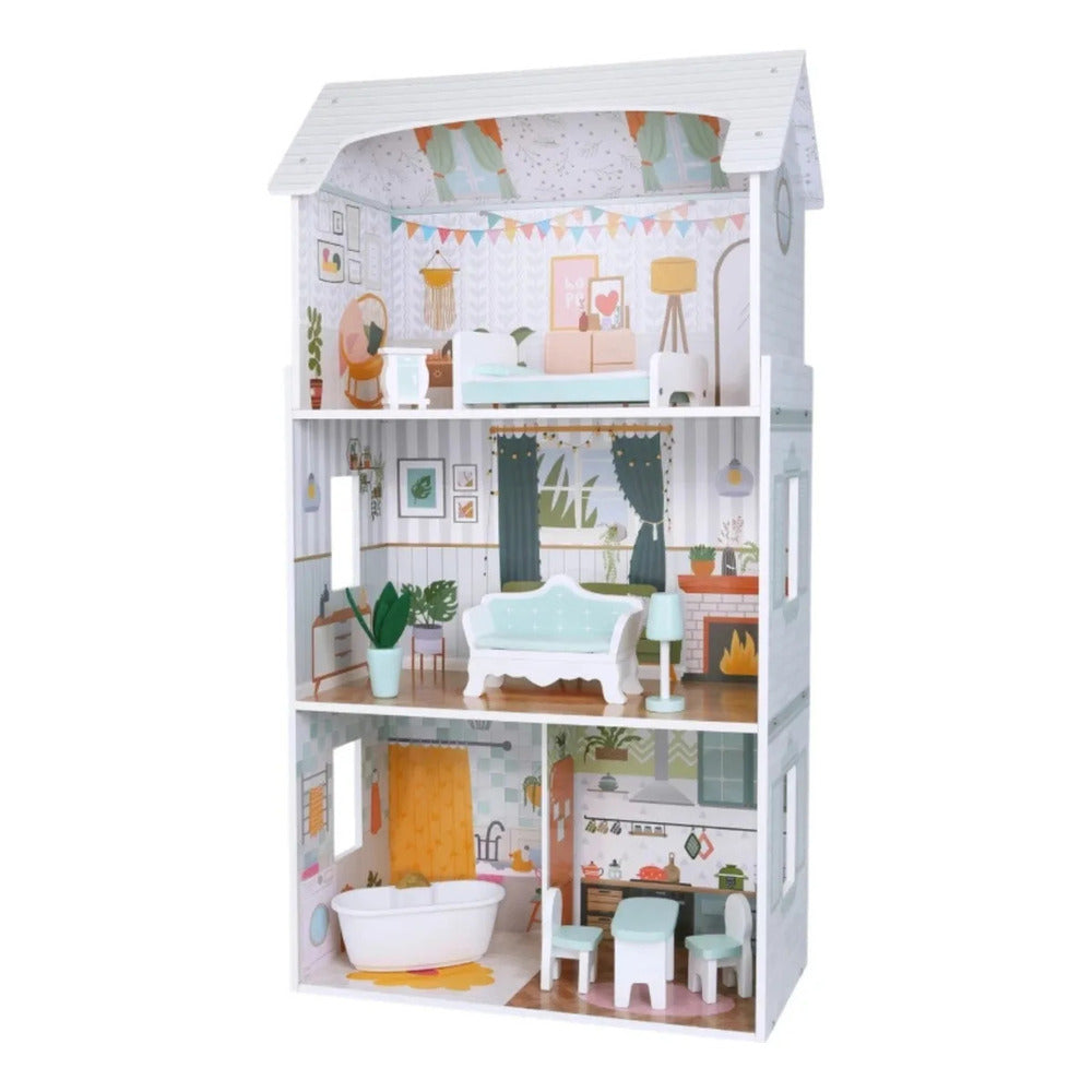 Edufun Pearl Doll House With 9 Furnitures