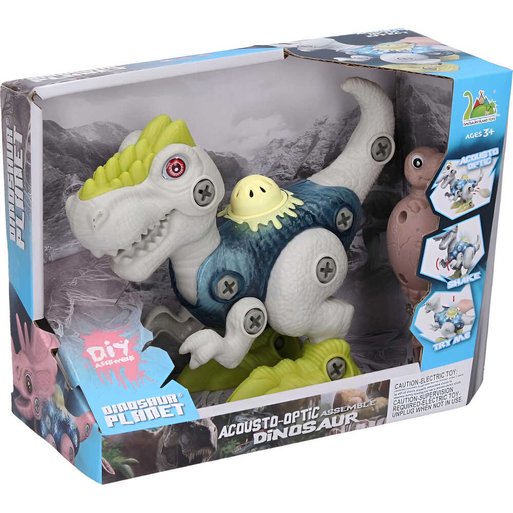 Sam Toys - Take-Apart Dinosaur Mini T-Rex - White
