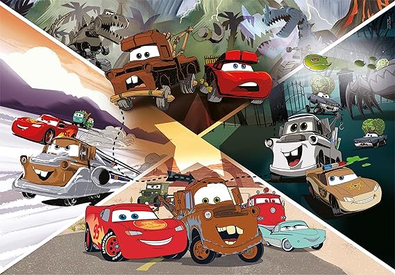 CLEMENTONI MAXI DISNEY CARS ON THE ROAD - 104 PCS PUZZLE