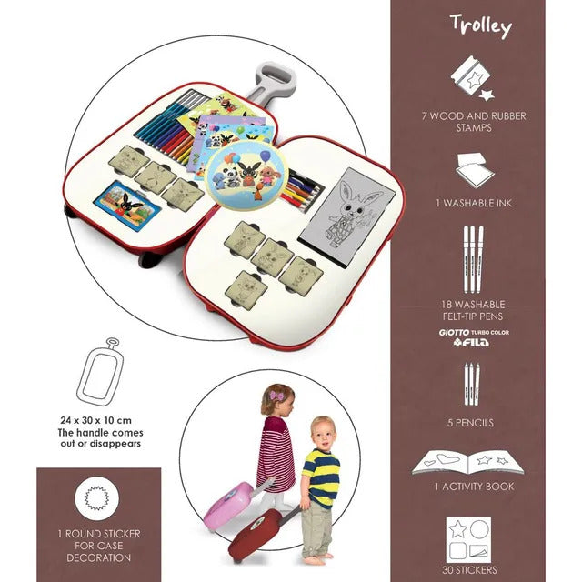 Gabbys Dollhouse Coloring Trolley Set