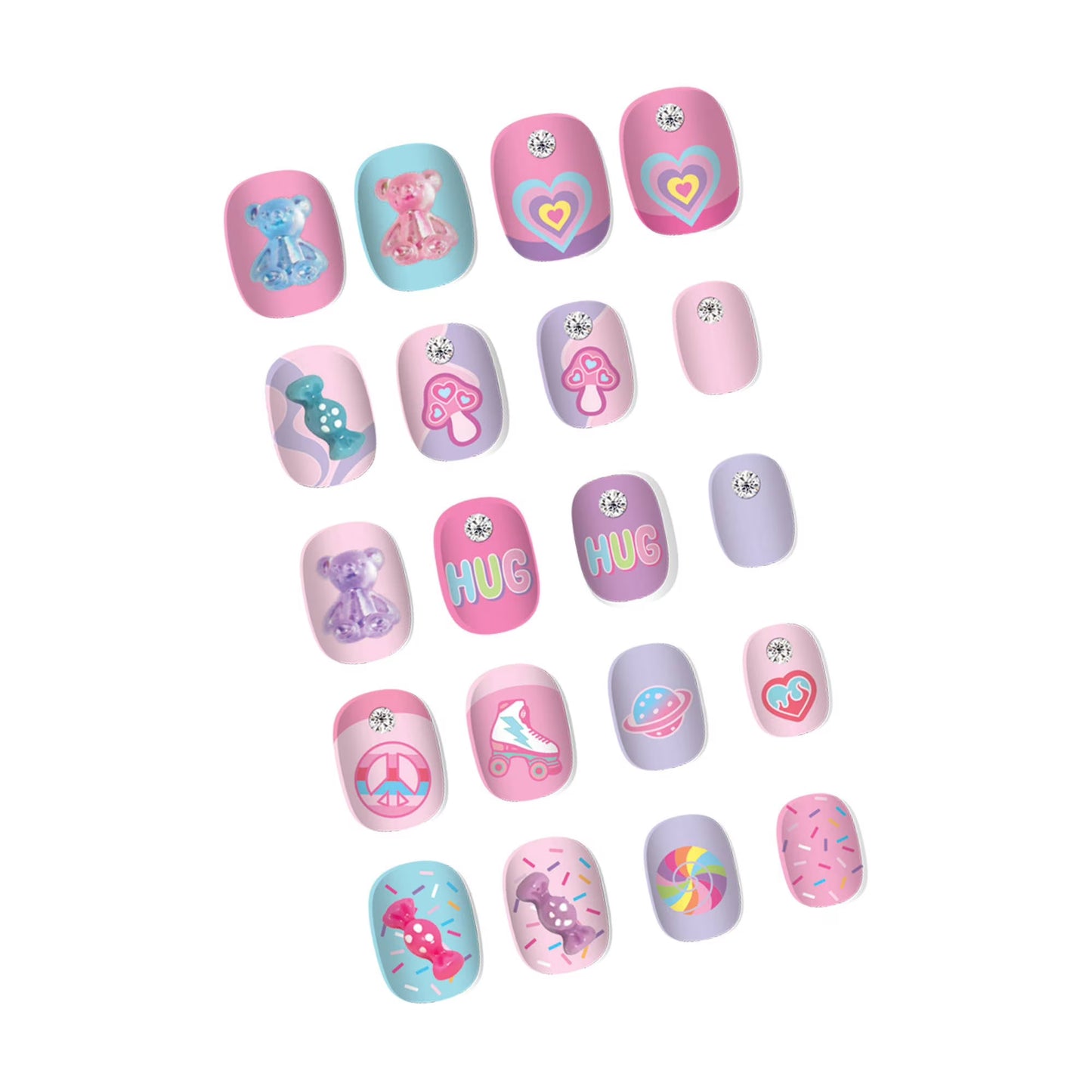 Hot Focus Gummy Bear Scented Nail Art Set