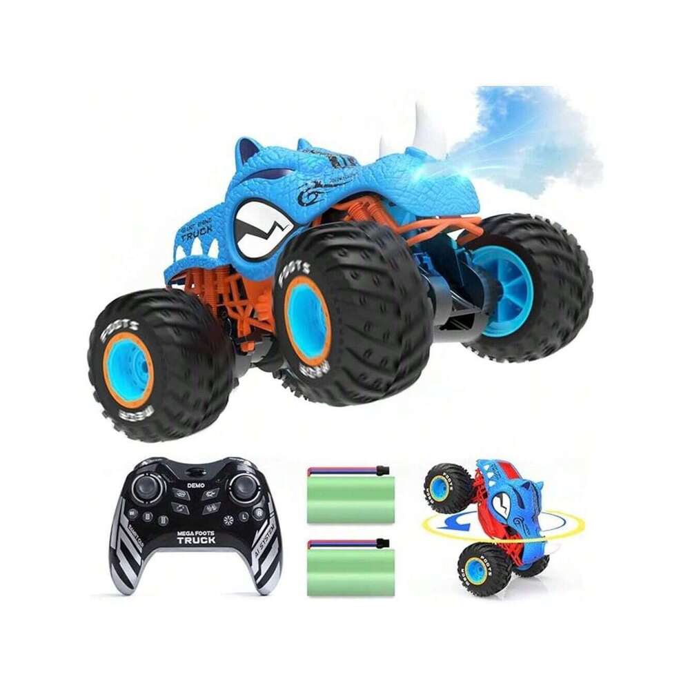 Runion - Spray Stunt Rhino Warrior Car With Gyroscope 1:10 - Blue
