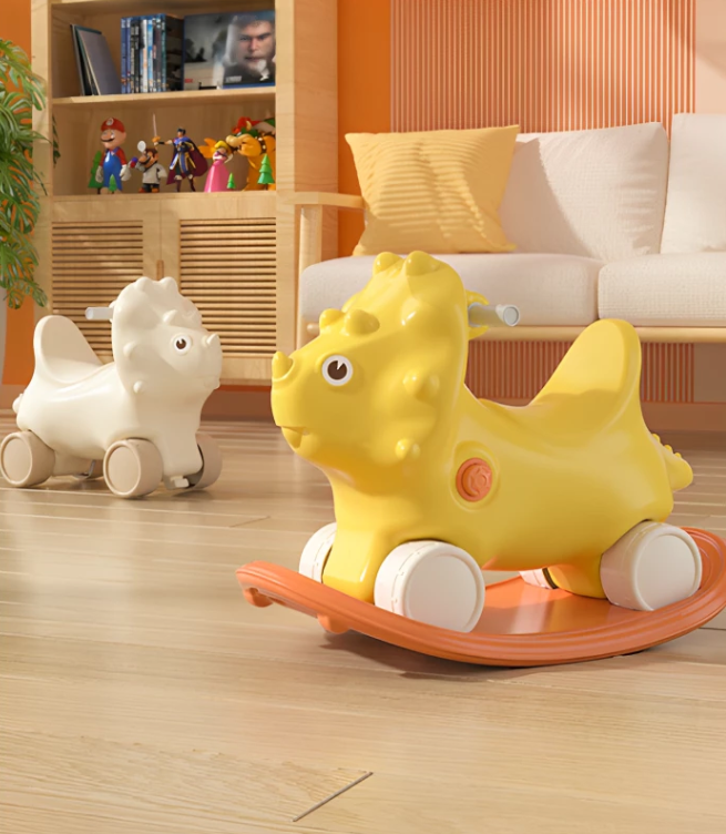 Dinosaur Rocking Horse - Grey