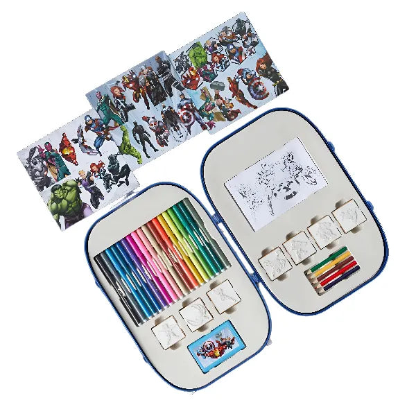 Avengers Coloring Trolley Set - Blue