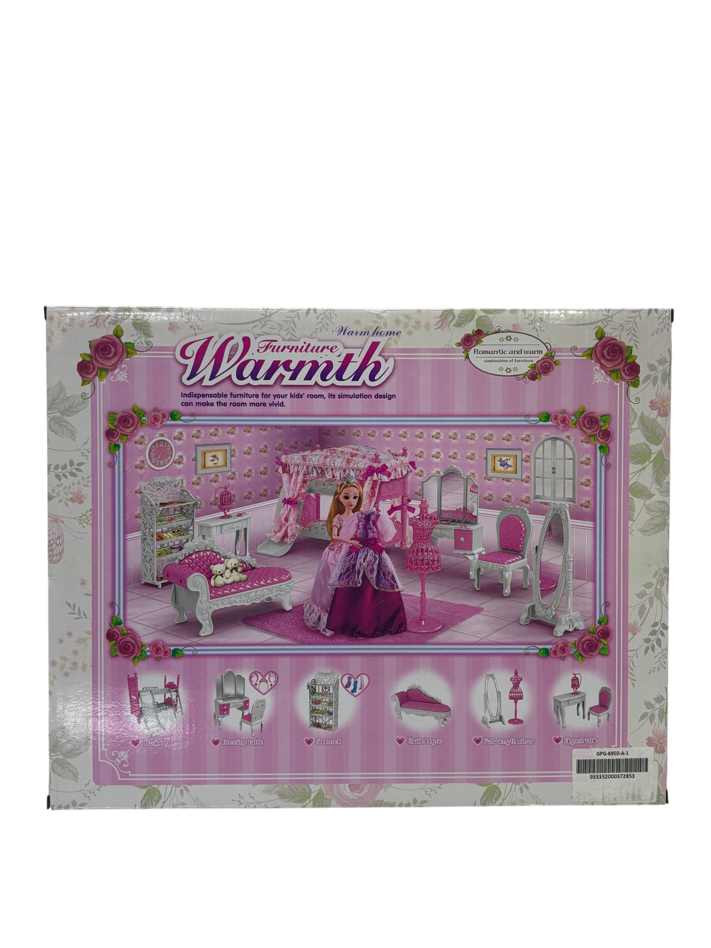 WARM HOME Doll Set With Blue Dress Doll