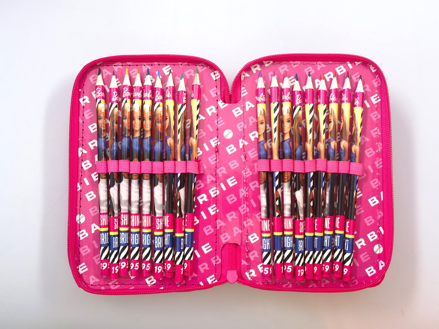 Barbie 3 Zippers Pencil Case
