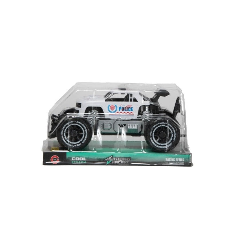 Strong Racing Police Jeep Monster Truck - White