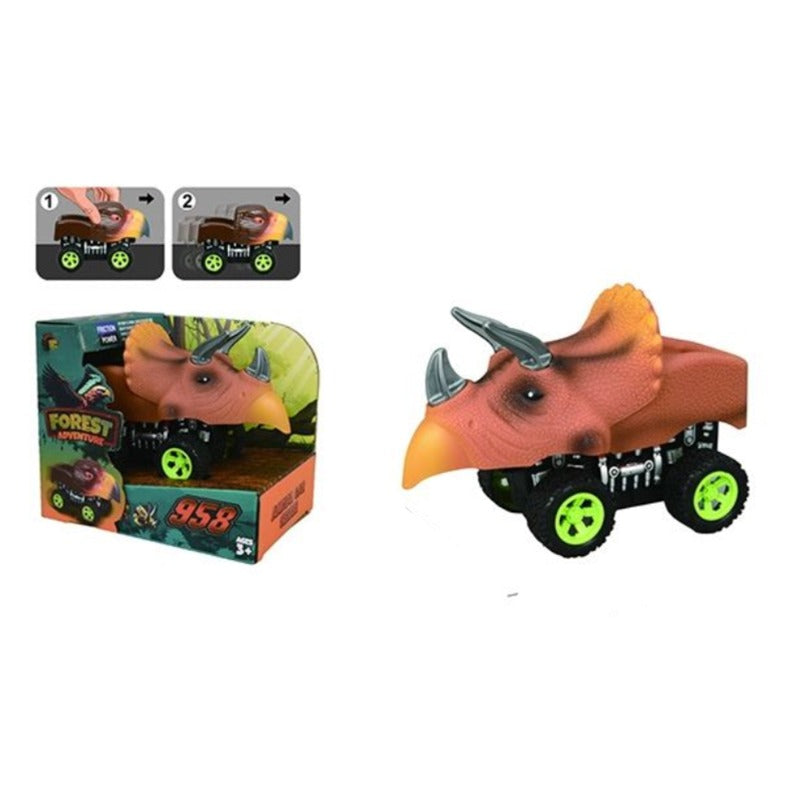 Dinosaur Car - Brown