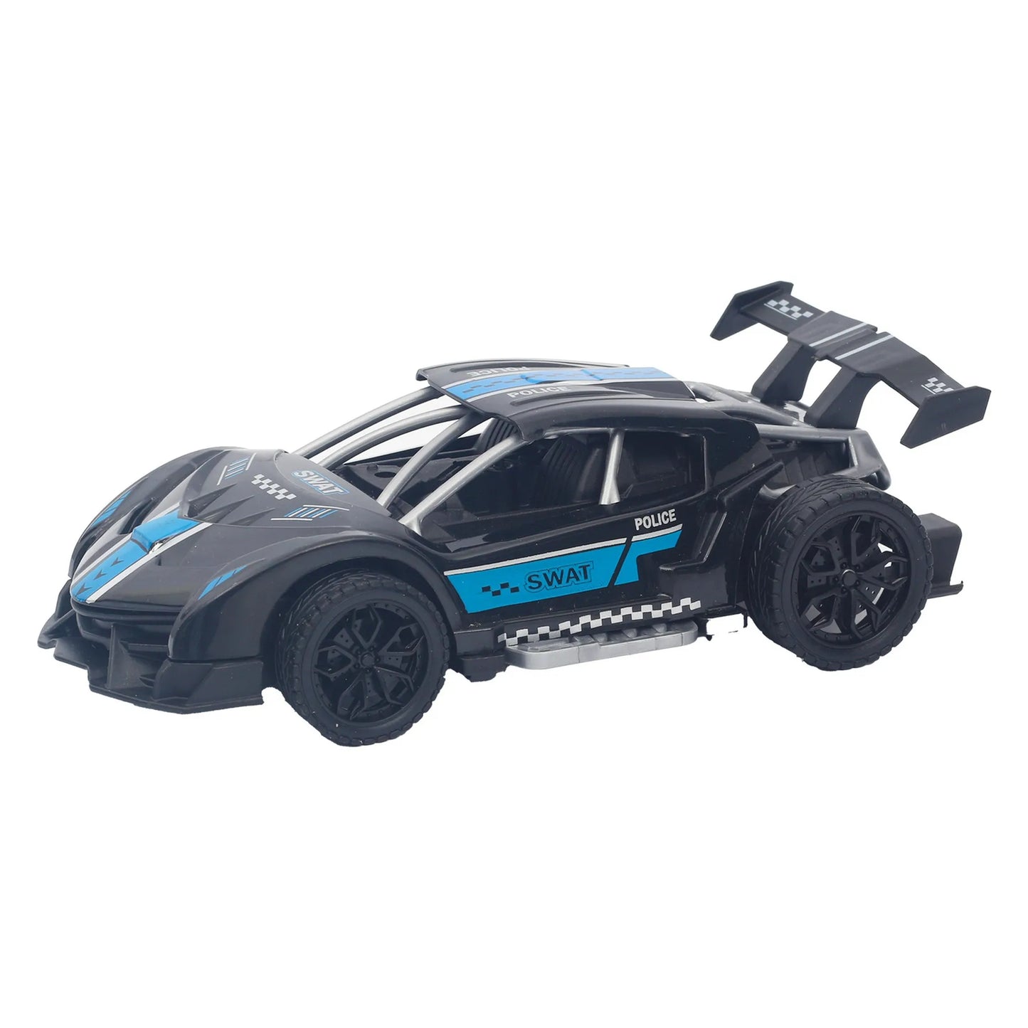 Strong Racing Police Strong Racig Car For Kids - Black