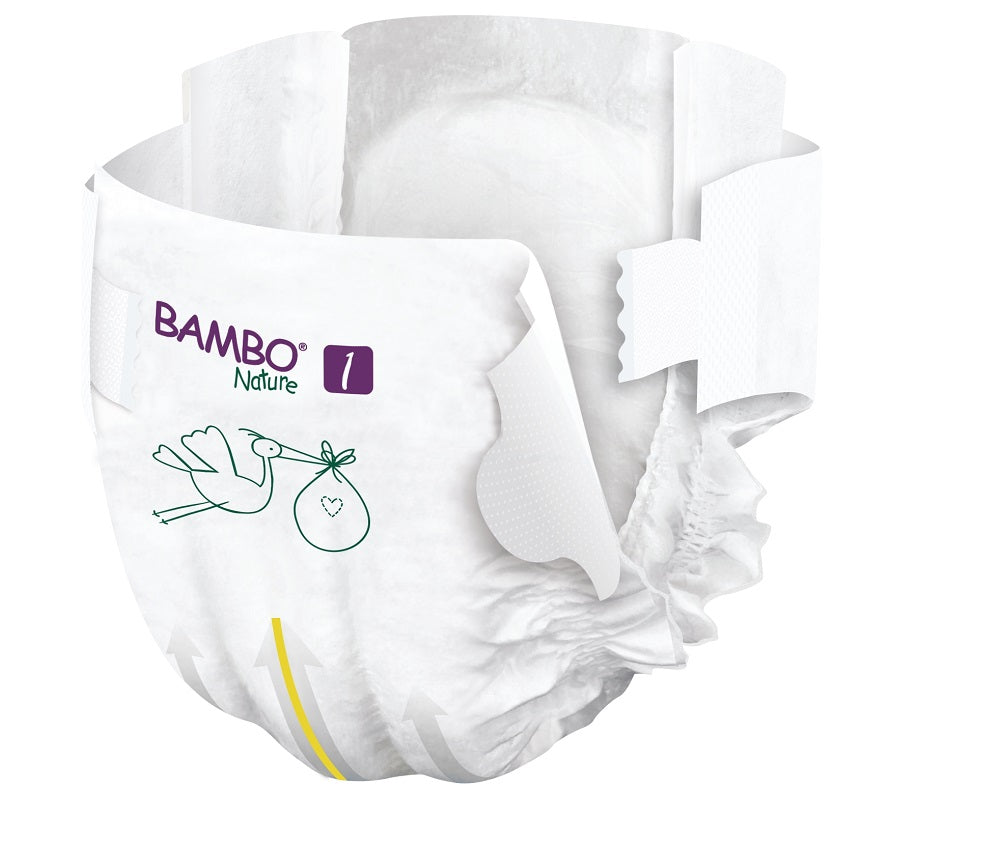 Bambo Nature Diapers Size 1 (2-4 Kg) Pack of 22pcs