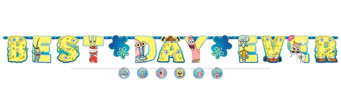 Spongebob Jumbo Letter Banner Kit