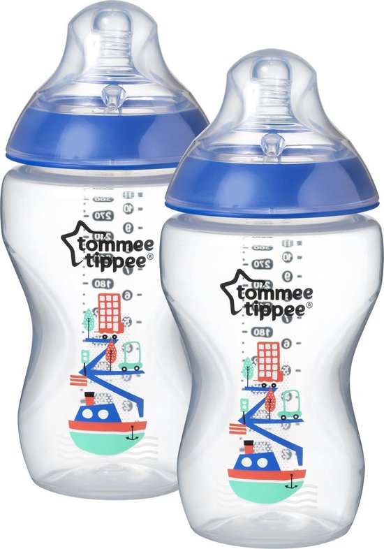 Tommee Tippee - 2X340Ml Easi-Vent Decorative Feeding Botommee Tippeele Bpa Free