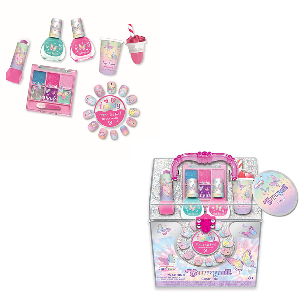Hot Focus - Tye Die Butterfly Carryall Cosmetic Set - Makeup