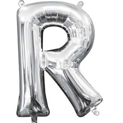 Balloon Silver - Letter R