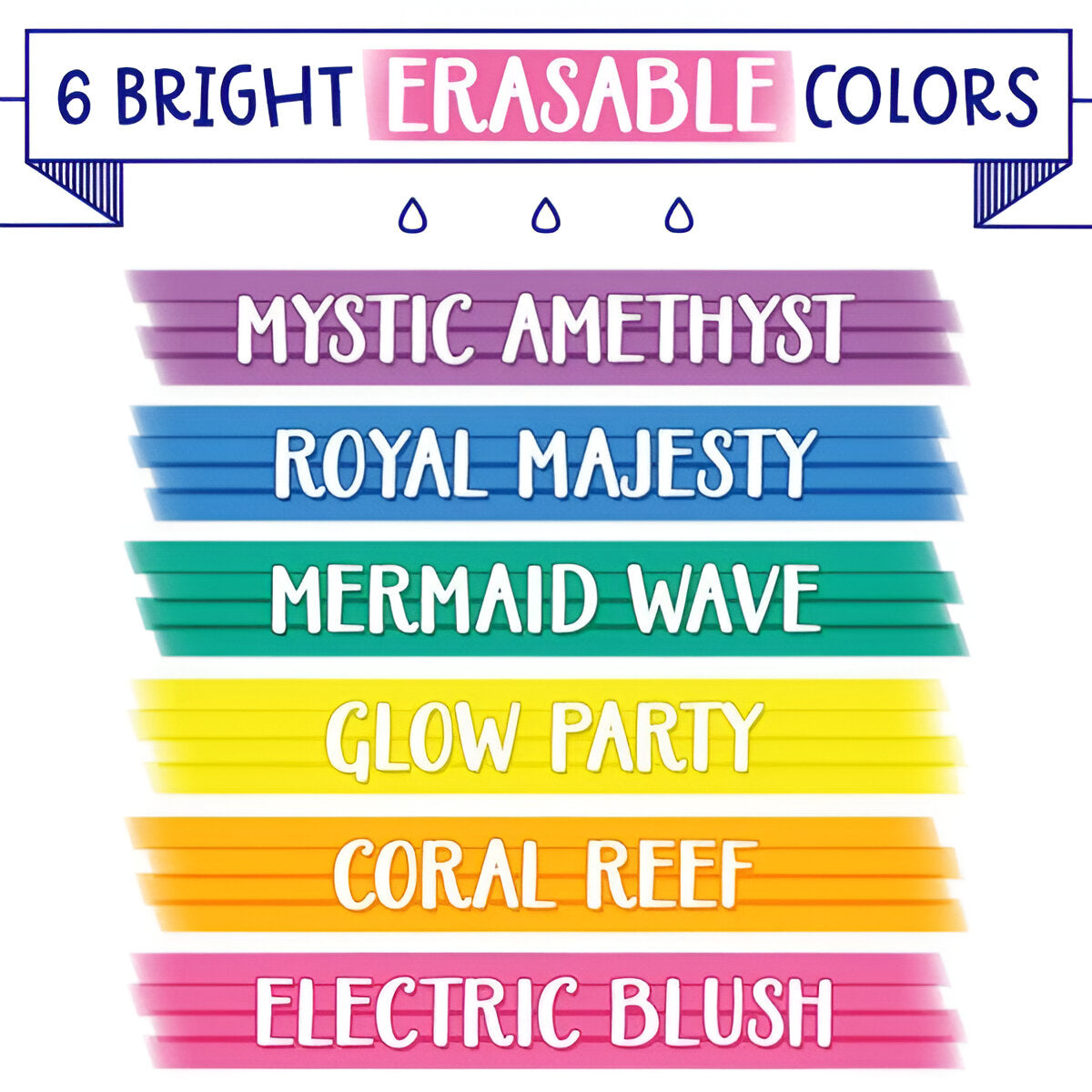 Crayola -Take Note Erasable Highlighters - 6 Ct