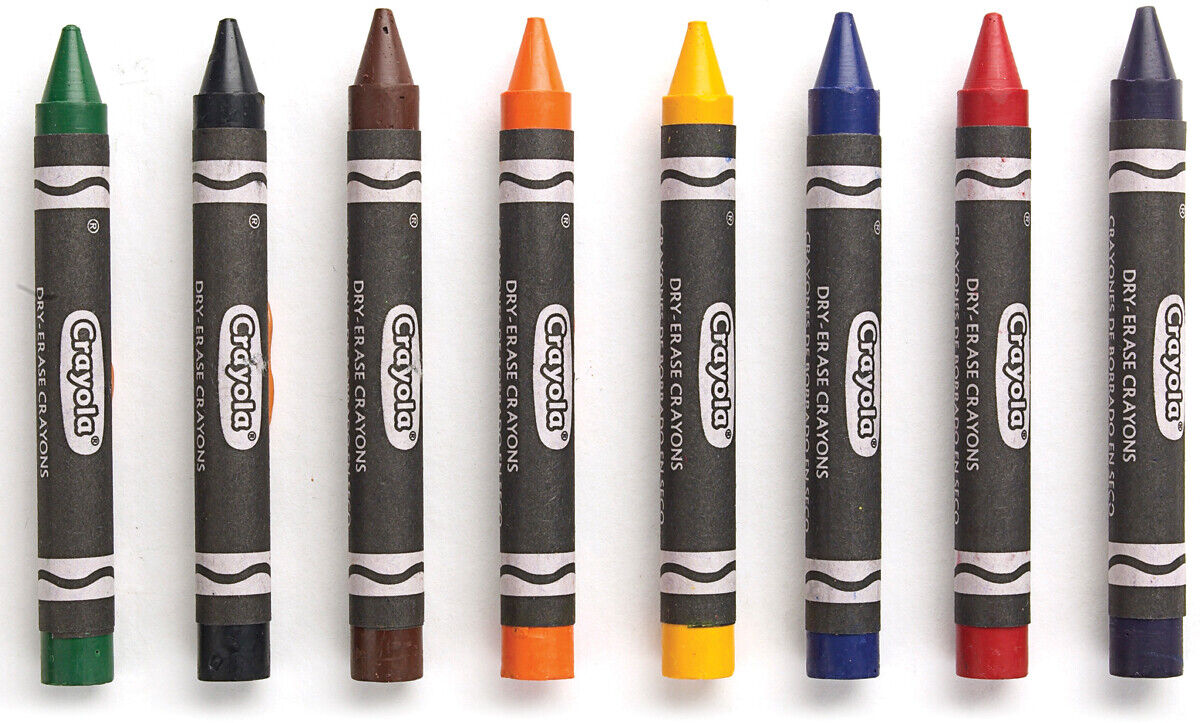 Crayola - 8 Dry Erase Crayons