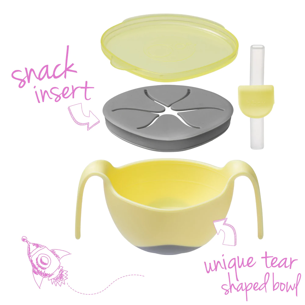Bowl And Straw Banana Split
