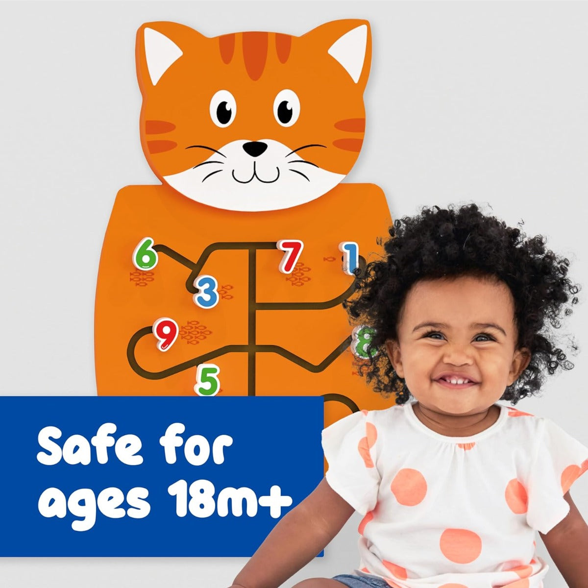 Viga - Wall Toy, Cat Matching Numbers