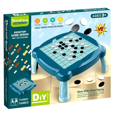 2 in 1Black & White Desktop Chess Fliping Game