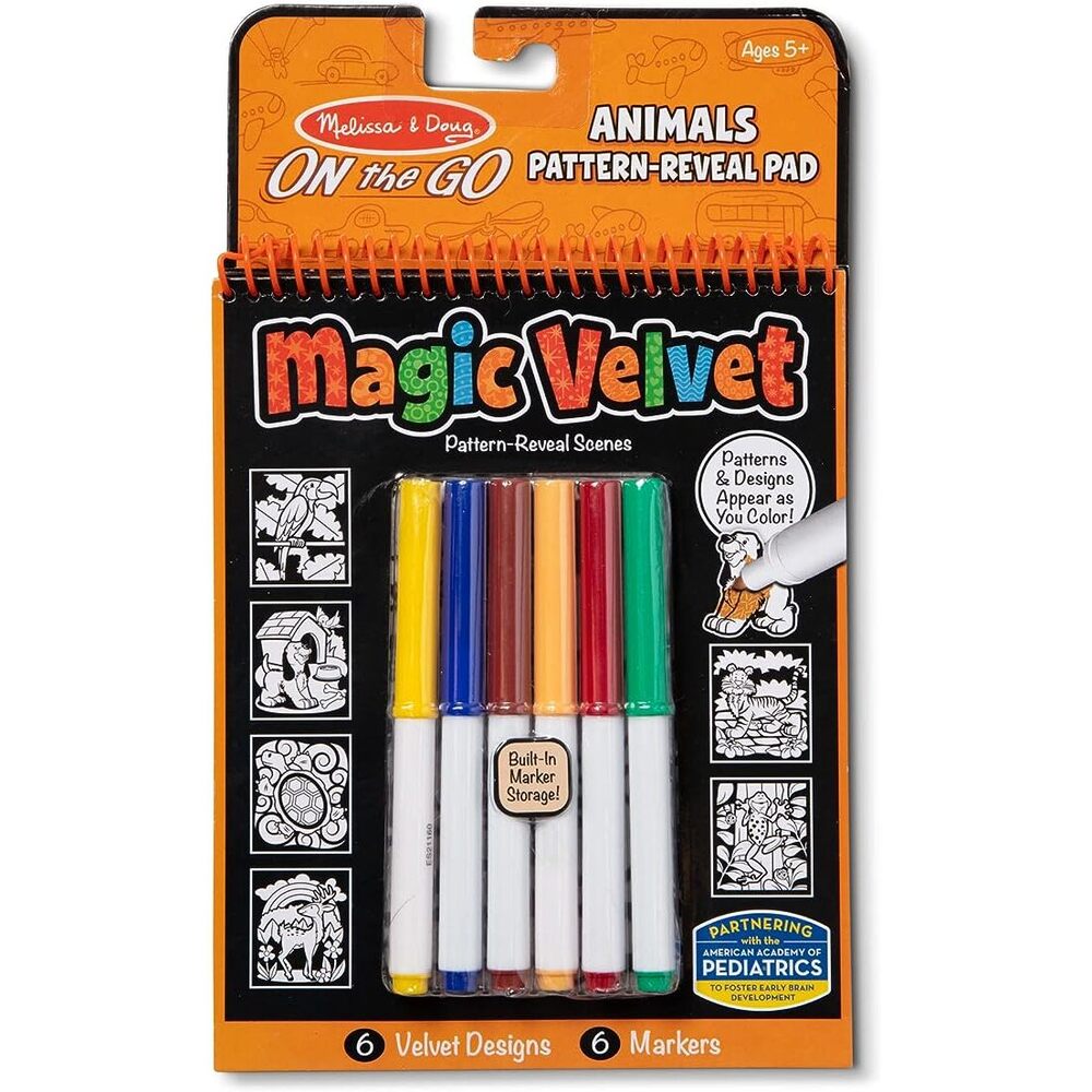 Melissa And Doug - Magic Velvet Animal Coloring Set