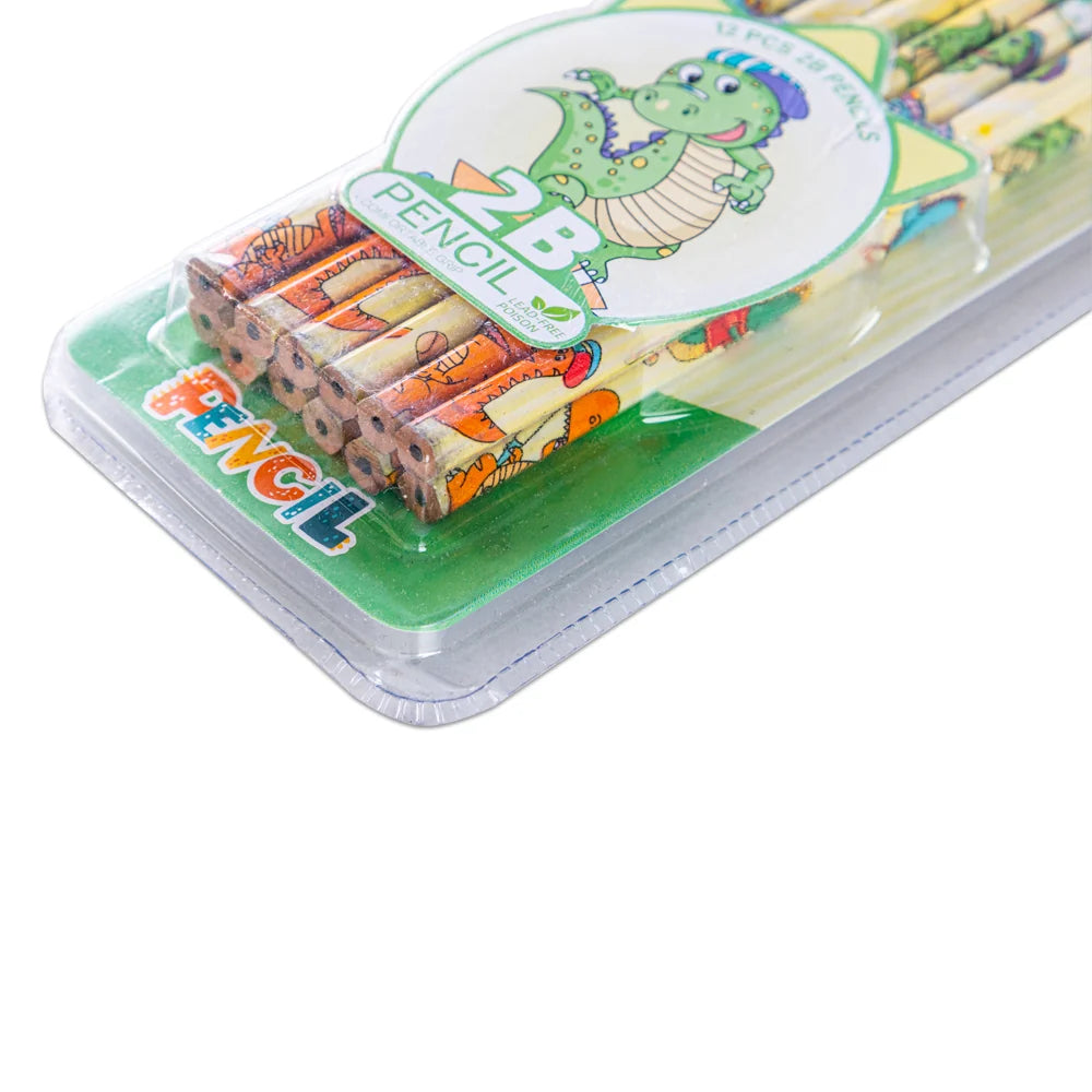 طقم أقلام Eazy Kids 12 قلم 2B – للكتابة والرسم بمتعة – أخضر فاتح