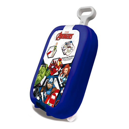 Avengers Coloring Trolley Set - Blue