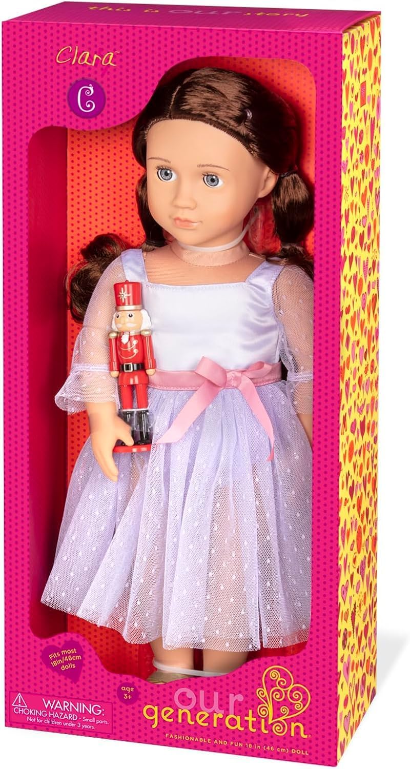 OUR GENERATION CLARA BALLERINA WITH NUTCRACKER FASHION DOLL