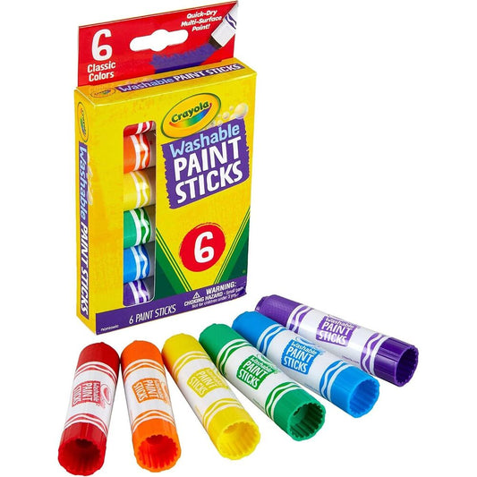 Crayola - Washable Paint Sticks 6 Pcs