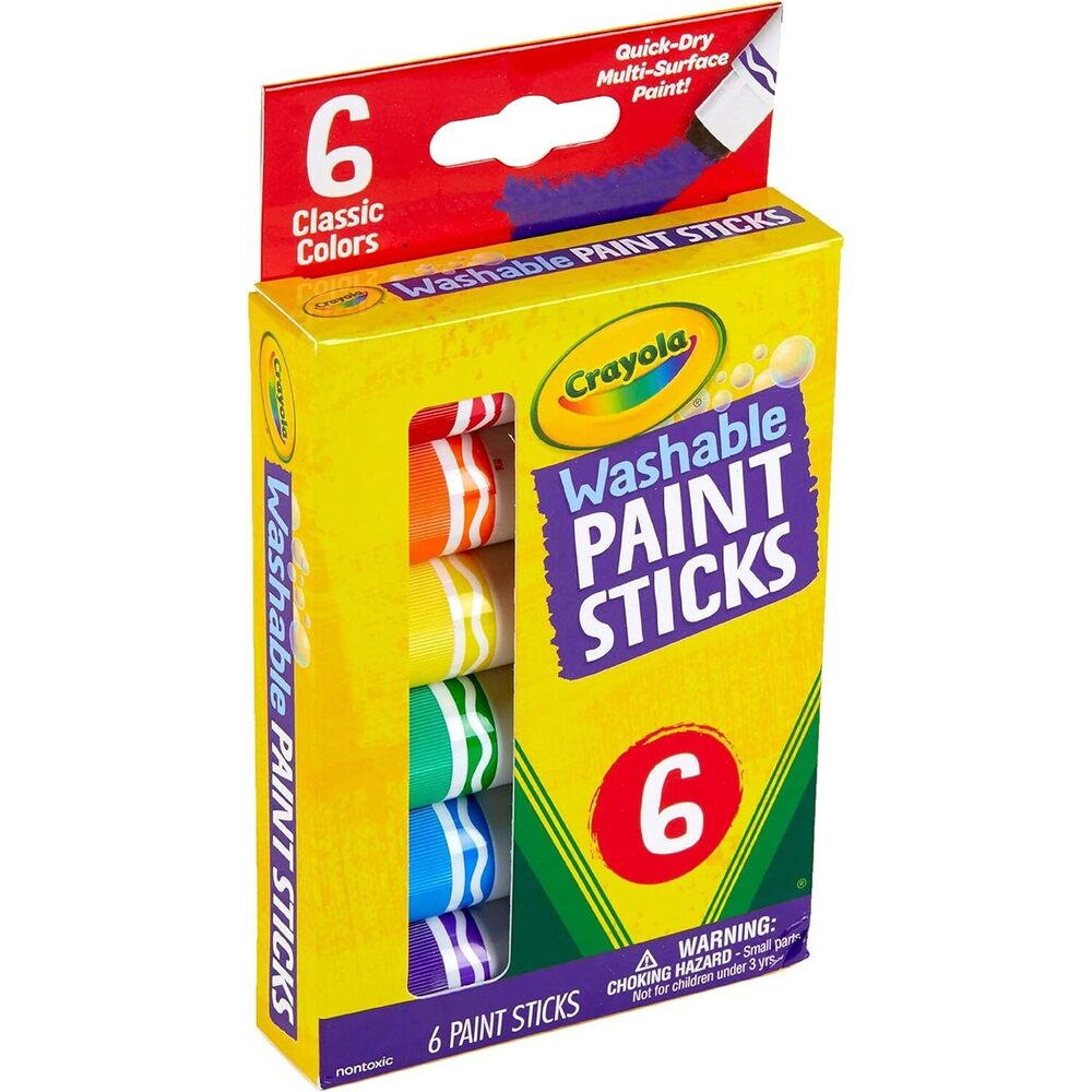 Crayola - Washable Paint Sticks 6 Pcs