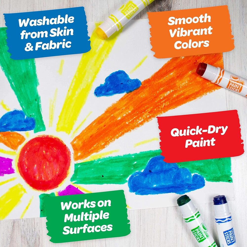 Crayola - Washable Paint Sticks 6 Pcs
