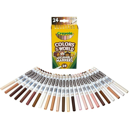 Crayola - 24 Washable Markers Colors