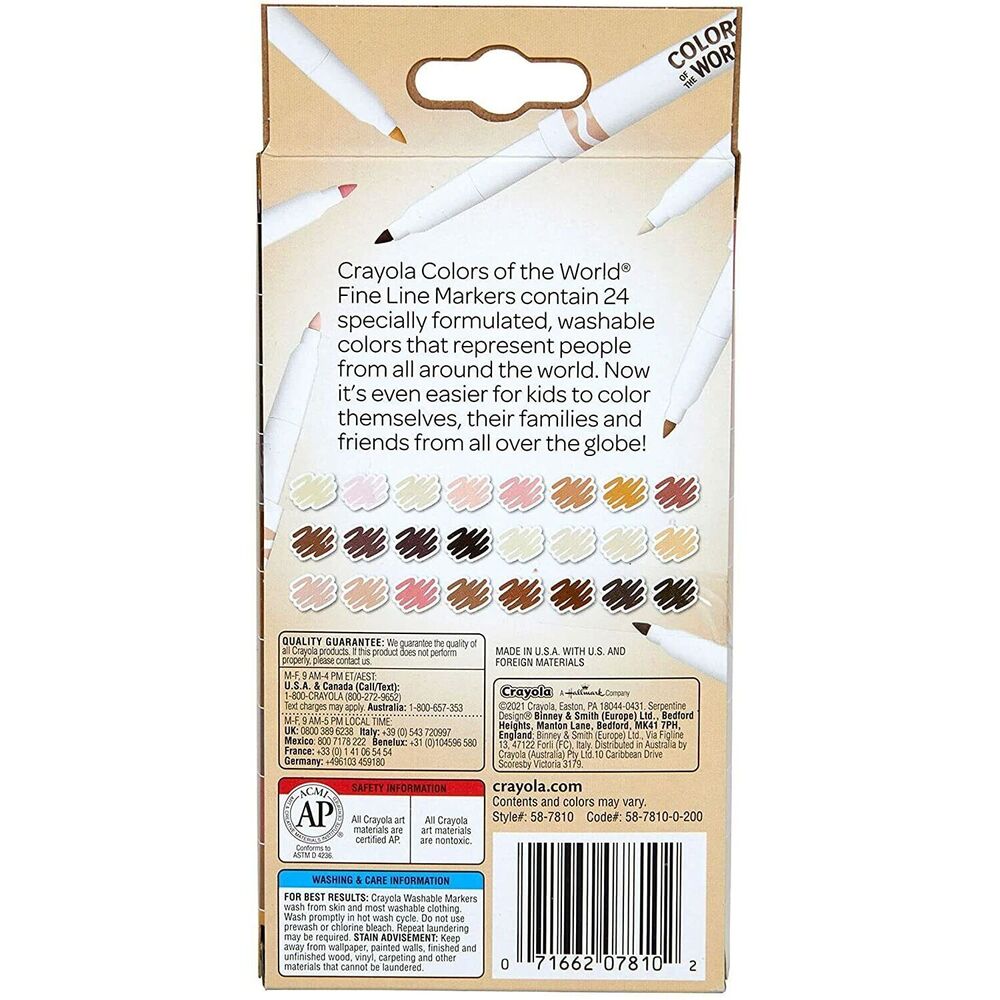 Crayola - 24 Washable Markers Colors