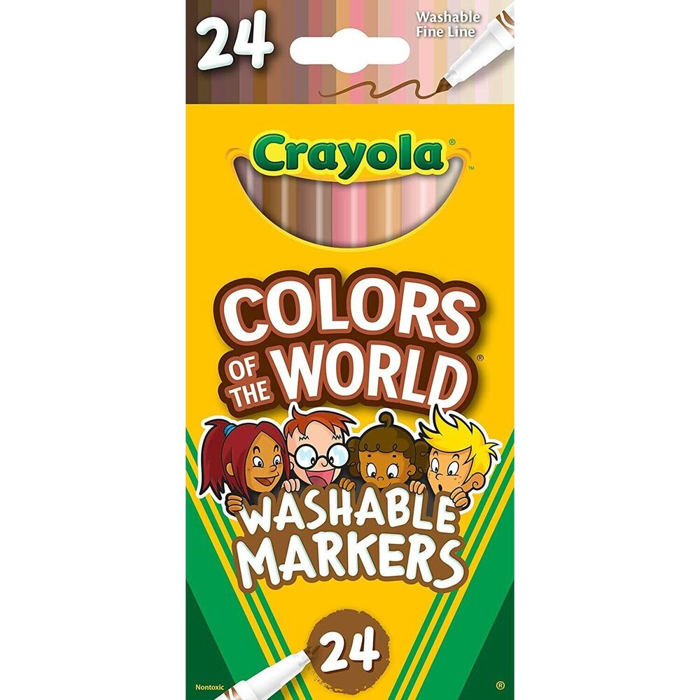 Crayola - 24 Washable Markers Colors