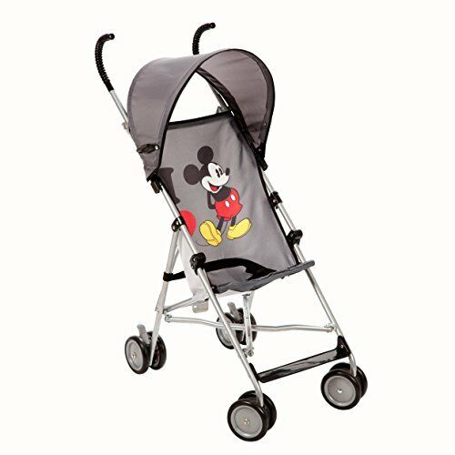 Disney - Mickey Mouse Stroller With Umbrella - Grey