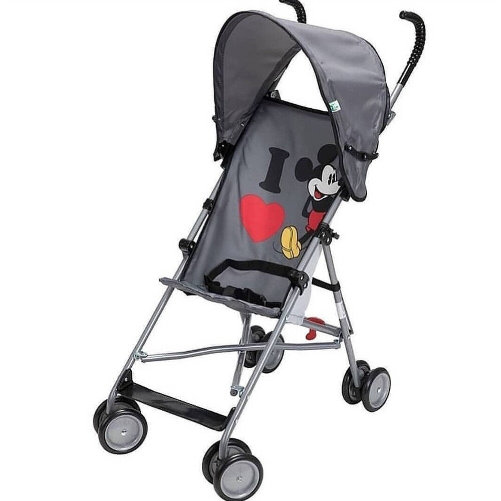 Disney - Mickey Mouse Stroller With Umbrella - Grey