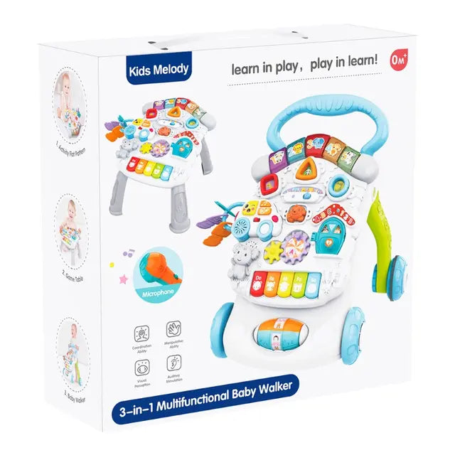 3-in-1 Multifunctional Baby Walker