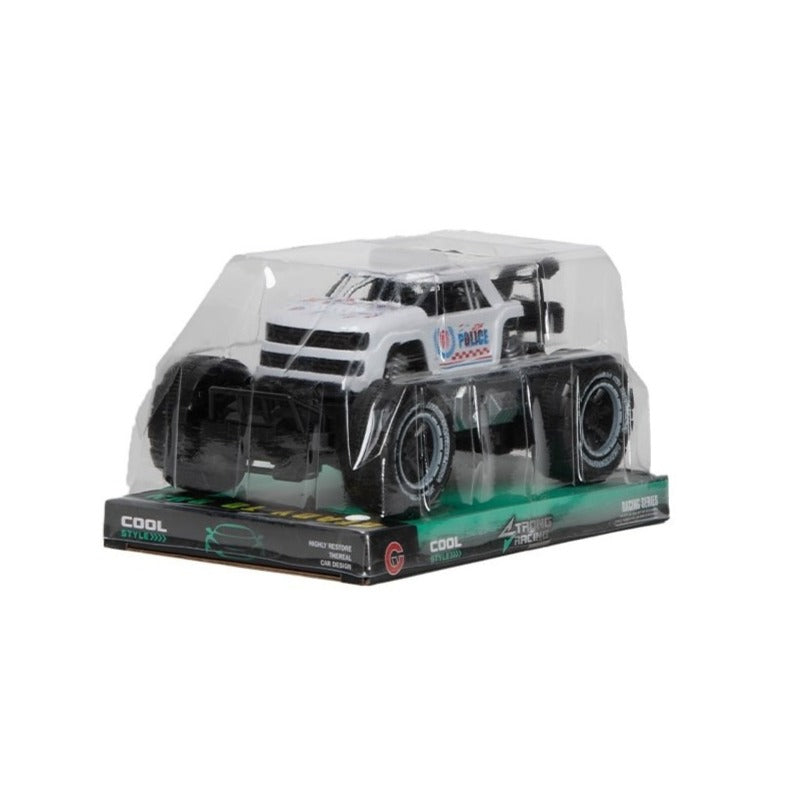 Strong Racing Police Jeep Monster Truck - White